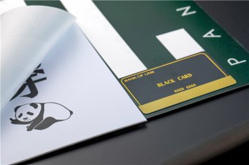 逆向磨砂，雙層雙面印刷厚紙卡1